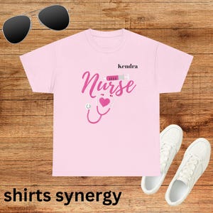 Krankenschwester Wertschätzung T-Shirt, Unisex T-Shirt aus schwerer Baumwolle, personalisiertes Krankenschwester Shirt, Geschenk für Krankenschwestern, Geschenk für das medizinische Personal