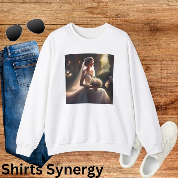 Sweat-shirt de mariée élégant, cadeau de mariage douillet