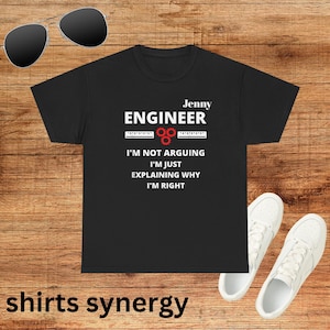 Funny Engineer Unisex Heavy Cotton Tee, Gift for Engineers, Cute Gift for Him/Her, Birthday Present, Engineering Humor Shirt, Casual Wear