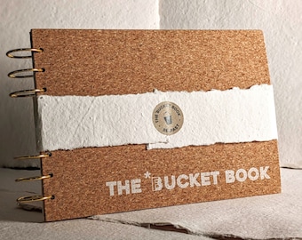 The Bucket Book - Sustainably made journal to help achieve and store bucket list adventures. Ideal gift or keepsake for special occasions.