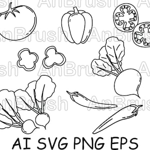 Vegetables icons, red Vegetables svg, vector, сricut cut files, tomat, pepper, beet, radish