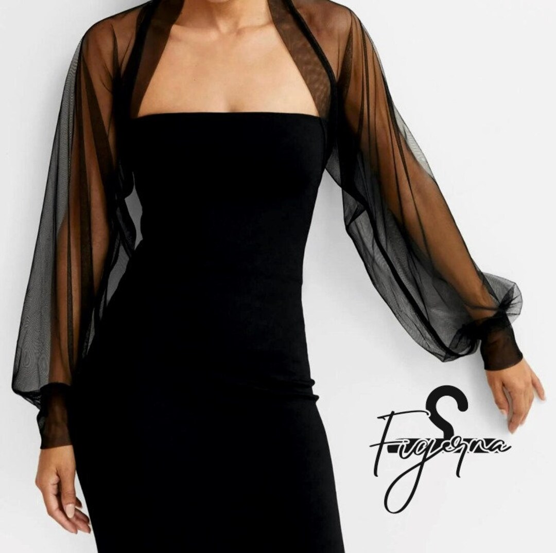 Flared Sleeve Embroidered Coverup