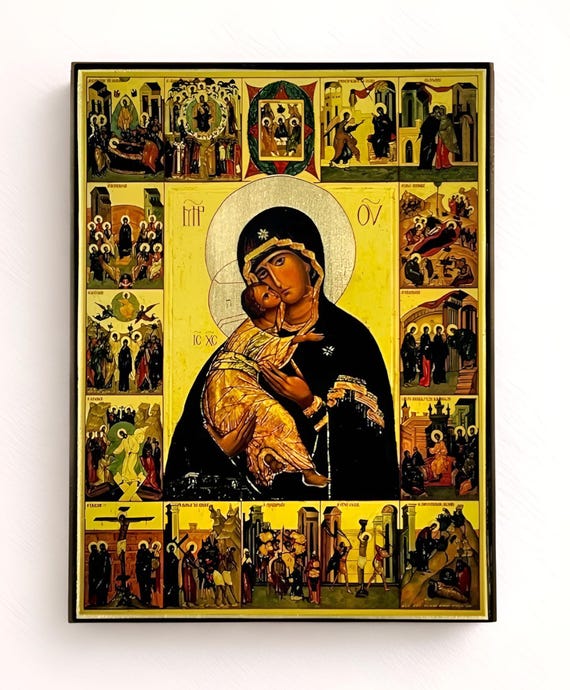 ウラジーミル の 聖母 Amazon co jp Needzo Jesus Christ Icon