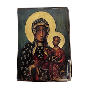Icon of the Virgin Mary - Greek Orthodox icon. Byzantine icon. Orthodox art, Christian gift