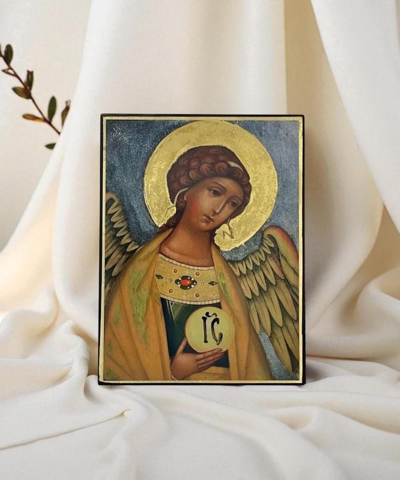 Guardian Angel Orthodox Icon, Handmade, Protection, Baptism Gift - Etsy