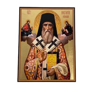 Icon of Saint Nectarius of Aegina - Greek Orthodox Icon, Byzantine Icon, Orthodox Art, Christian Gift