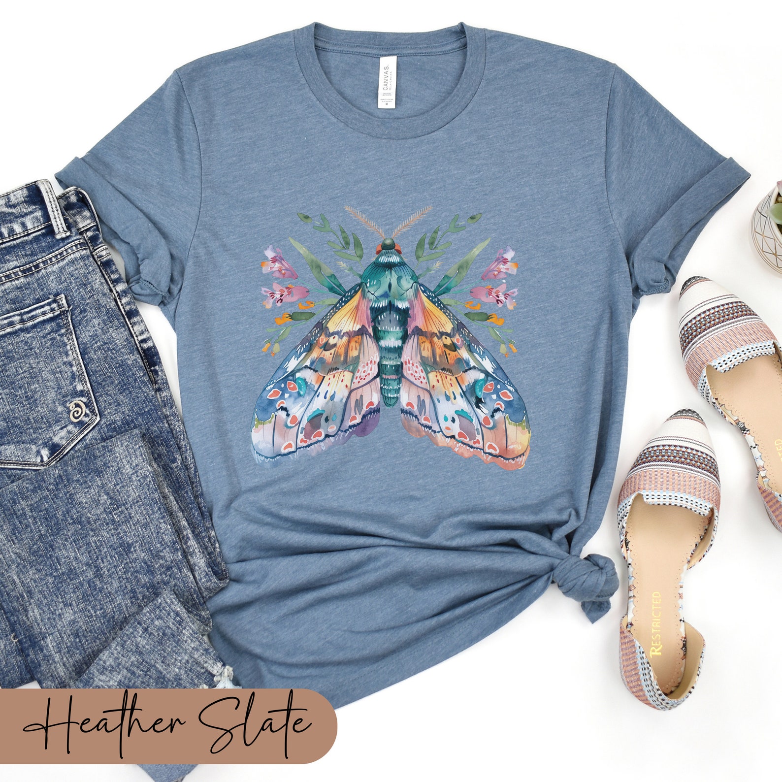 Moth Shirt Cottagecore Shirt Whimsigoth Clothing Fairycore Top ...