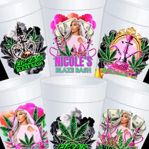 DIY 4/20 Cup Stickers