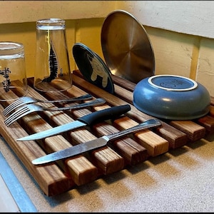 Teak Dish Drying Rack