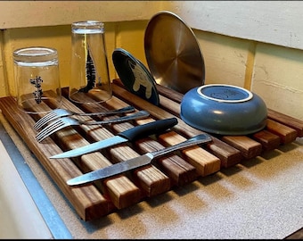 Teak Dish Drying Rack