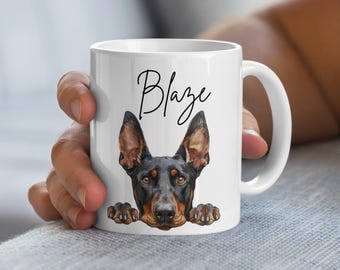 Custom Pet Mug: Personalized Watercolor Dog Coffee Mug
