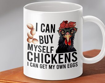 Funny Chicken Mug: Sarcastic Farm Life Coffee Mug