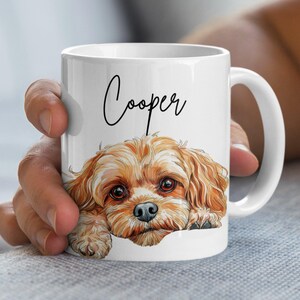 Personalized Pet Mug: Custom Watercolor Dog Coffee Mug