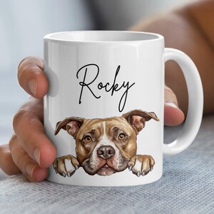 Custom Pet Mug: Watercolor Dog Portrait, Personalized Coffee Mug