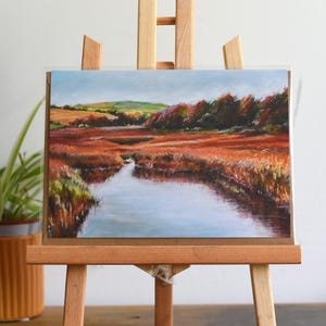 Nature Reserve Greetings Blanko Karte - Geschenke für Spaziergänger, Naturliebhaber und Wanderer | Original Pastell Zeichnung von Rose-Marie MJ