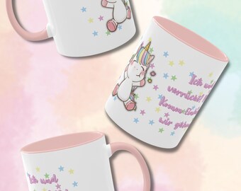 Spruchtasse Mit Einhorn-Motiv – Lustiger Kaffeebecher „FICK DICH SOOOO VIEL!“ (350 Ml, Spülmaschinengeeignet)