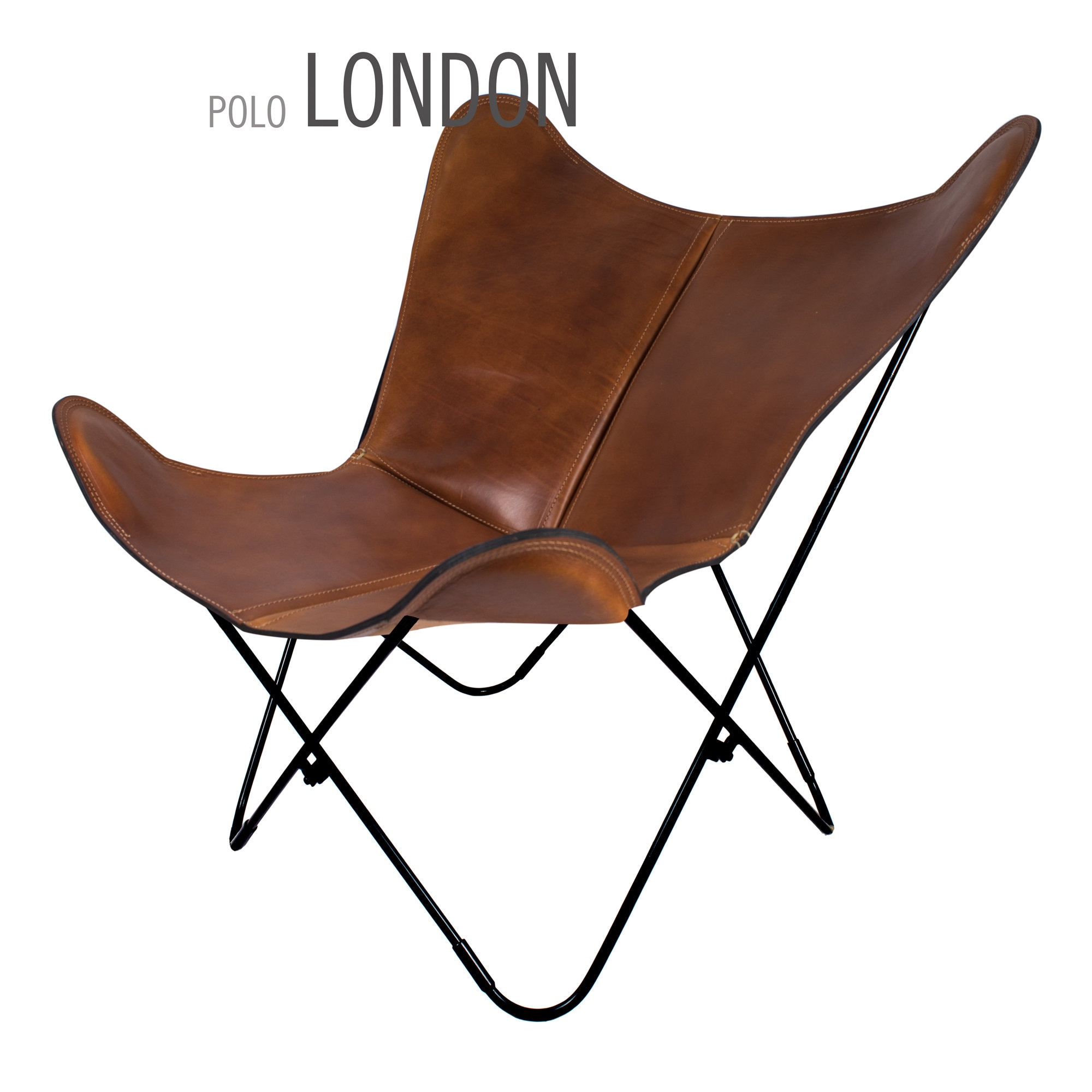 Best seller Polo London original leather butterfly chair - 100% handcrafted - Big BKF Buenos Aires (BFK)