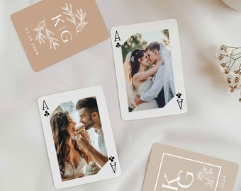 Custom deck of playing cards, personalized couple's photos playing cards with box, photo album alternative, wedding poker cards, photo gift