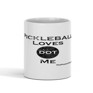 Pickleball Loves dot Me Glossy Mug image 9