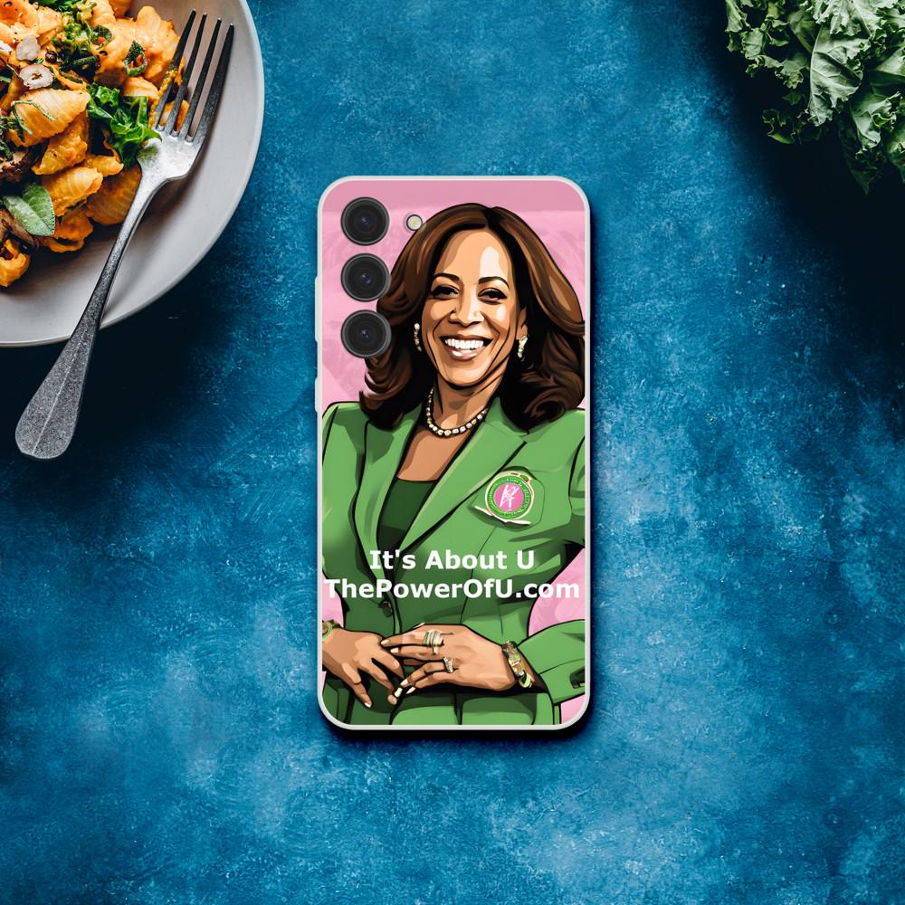 Kamala Harris Alpha Kappa Alpha Sorority Samsung Case, Alpha Kappa Alpha, AKA, HBCU, Women, Inspiration, Motivation, Samsung Phone Case