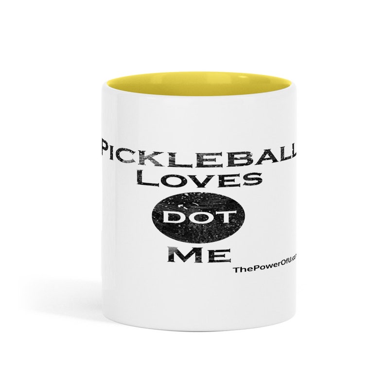 Pickleball Loves dot Me Glossy Mug image 5