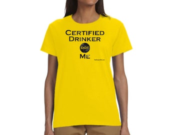 Certified Drinker dot Me - Woman Hoz Ver