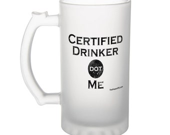 Certified Drinker dot Me - Frosted Mug