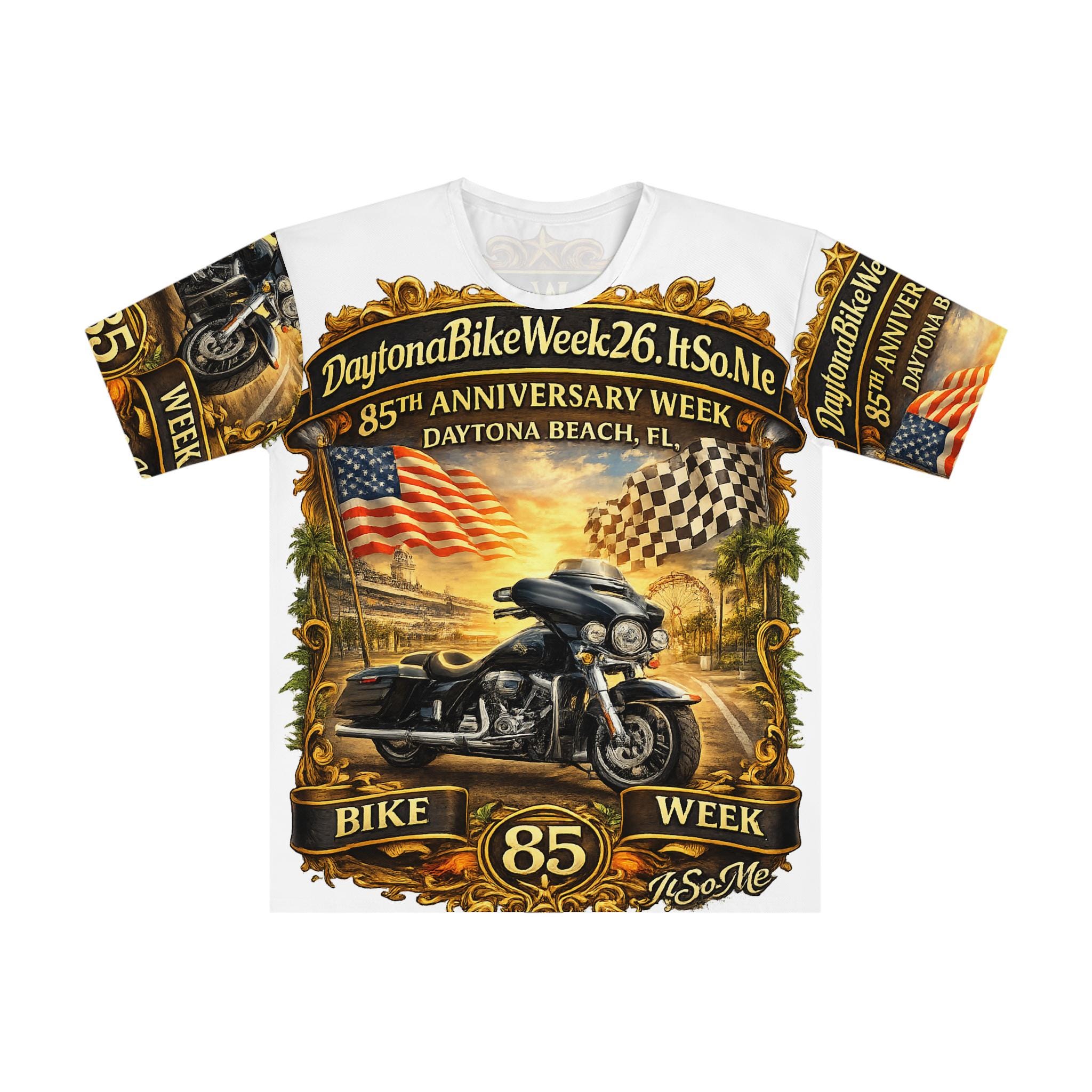Daytona Bike Week 2026 T-shirt, 85th Anniversary Motorcycle Tee