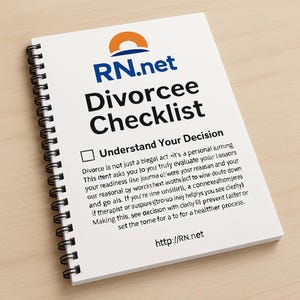 Divorcee Checklist Printable PDF | 10-Page Divorce Organizer with RN.net Logo | Legal Prep Guide for Women | Instant Download