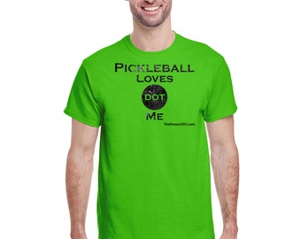 Pickleball Loves dot Me - Men T-Shirt