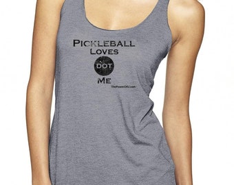 Pickleball Love dot Me - Camiseta sin mangas para mujer