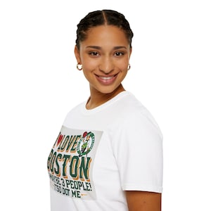 Boston Lover Unisex T-Shirt, I Love Boston Tee, Gift for Boston Fan, Softstyle Shirt, Boston Outfit, One Sided