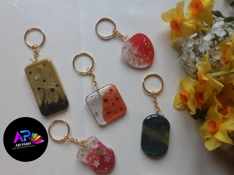 Epoxy Resin Keyrings image 3