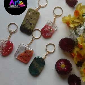 Epoxy Resin Keyrings image 1