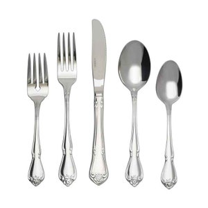 Oneida True Rose 5Pc Place Setting stainless. 18/0