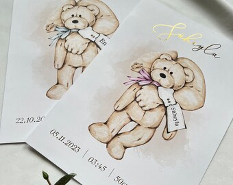 Baby Geschenke/ Baby Urkunde/ Baby Poster/ Baby gifts