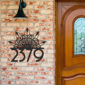 Art Deco Metal House Numbers Sign, Personalized (steel, Outdoor Use) - Etsy