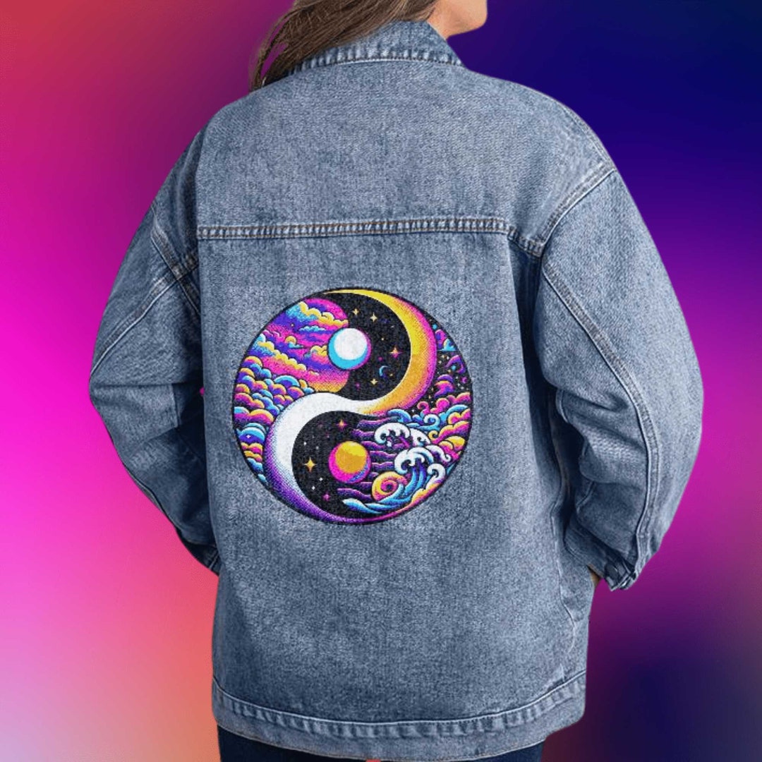 【yinandyang】Reversible jacket, cream Handmade Yin yang jacket – Bohemian Bloom Label