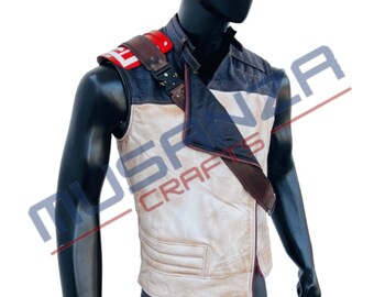 Inspired by SW Jedi survivor vest with cross shoulder belt with pad