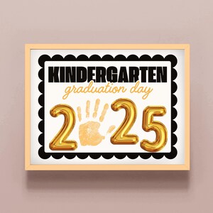 Kindergarten Graduation Keepsake, End of School Handprint, Kindergarten Questionnaire, End of Preschool Craft Activity, Kid&#39;s Diploma