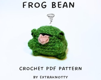Schema all'uncinetto per fagiolo rana PDF / Rana Amigurumi / Download digitale