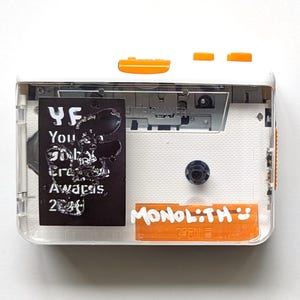 MONOLITHSOUND Portable Cassette Player: Custom Artwork, Retro Walkman