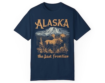 Vintage Alaska T-Shirt: Retro Moose Graphic, The Last Frontier Tee
