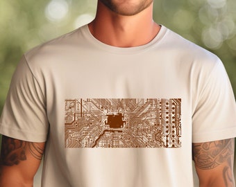 Coding T-Shirt  Geeky Shirt Computer Programmer Technology Teacher Tee Circuit Board