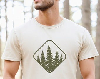Tree T-Shirt Forest Pine Tree Shirt Graphic Tee