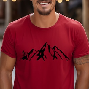 Mountain Biker Mountainbike Mountain Bike T-Shirt MTB Gift for Men Bike Gifts Biking Bicycle T Shirt Biker Cycling T-shirt
