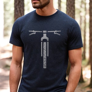 Cycling T-Shirt MTB Bicycle T Shirt Mountain Biking Tshirt Mountainbike Gray