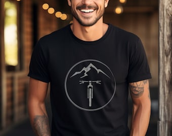 Camiseta de ciclismo de montaña: Camiseta gráfica de aventura MTB