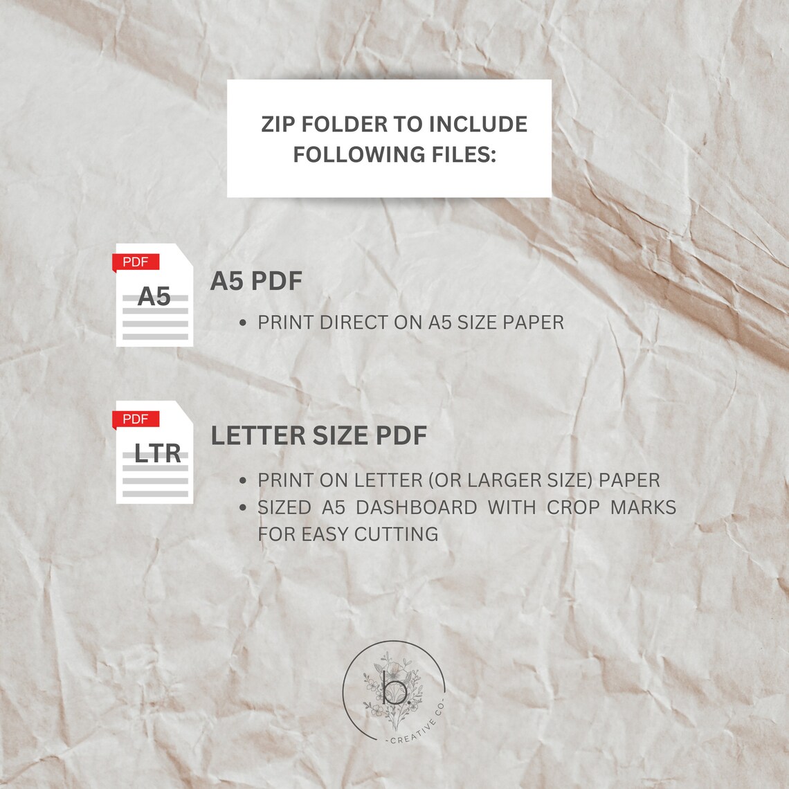 Minimal Floral Bouquet Line A5 Dashboard Printable | Monthly Planner ...