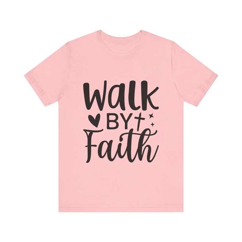 Walk by Faith Tee Faith Shirt, Faith Cross Shirt, Christian Gift, Faith ...